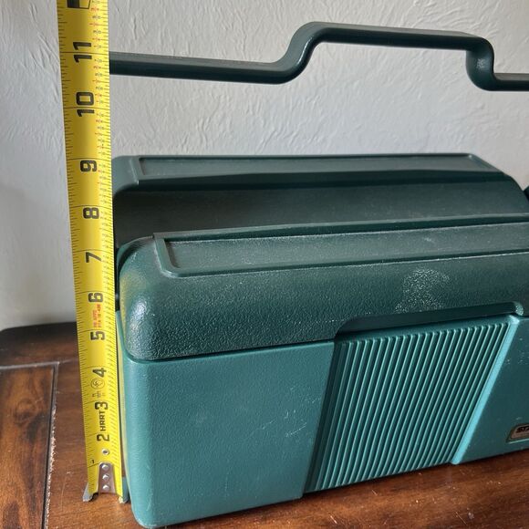 Vtg STANLEY Aladdin Green Insulated Divided Lunch Box Cooler NO THERMOS - Picture 14 of 15